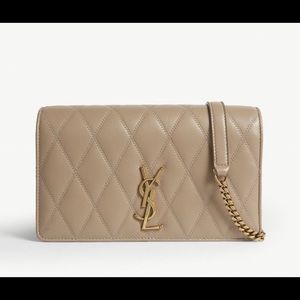 RARE Saint Laurent Angie quilted leather crossbody